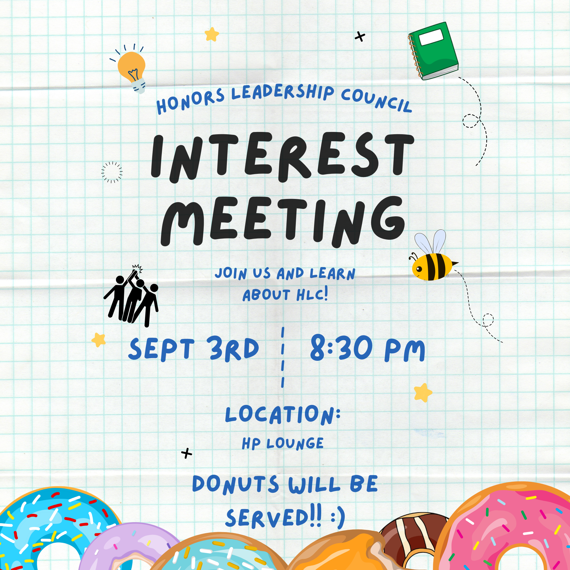 A flyer for the HLC general interest meeting on September 3rd, 2024.&nbsp;