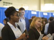 Students attend All Majors Career Fair at Georgia Tech.