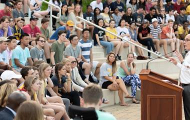 Provost Bras address summer session students