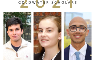 2021 goldwater scholars - 2 men and 1 woman